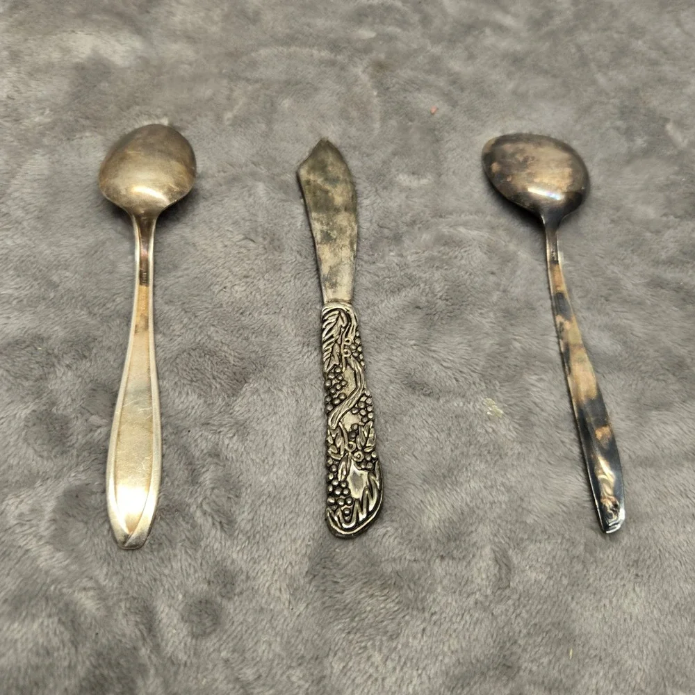 Vintage 1847 Rogers Bros & International Deepsilver Spoon Spreader Set‎ 3pc